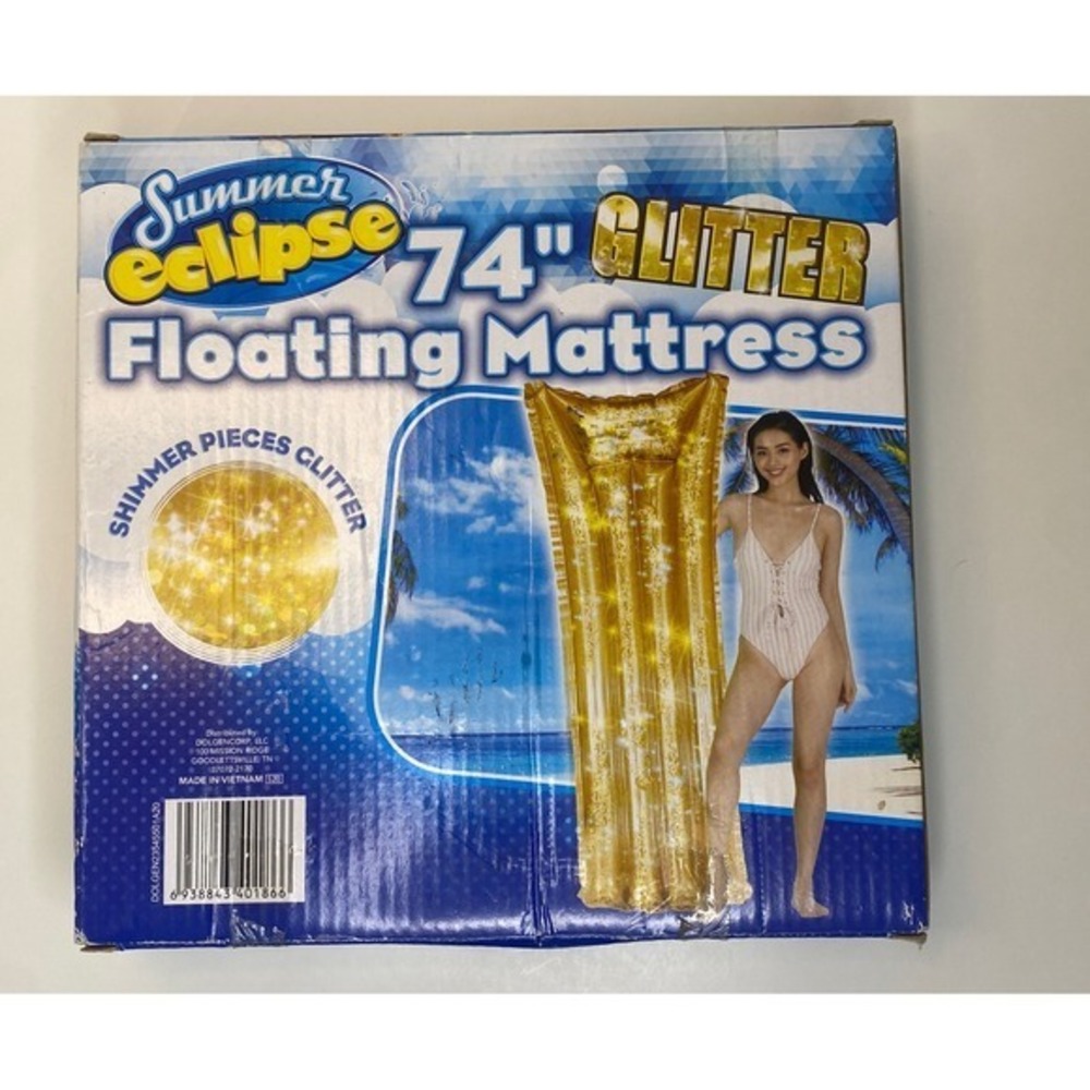74" Inflatable Swimming Pool Float Bed Mattress For Adults Beach Lounge NEW